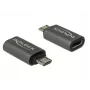 DeLOCK - USB-sovitin - USB-C (W) Micro-USB Type-B (M) - USB 3.1 Gen 1 - 2,8 cm - antrasiitti (65927)