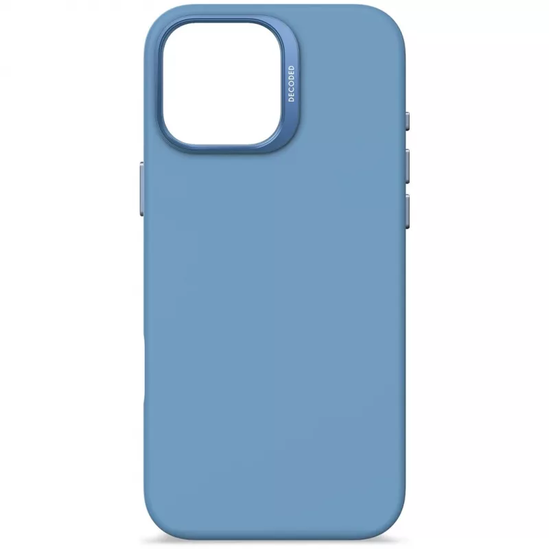 Decoded D25IPO16PMBCS9AE AntiMicrobial silikoninen takakuori iPhone 16 Pro Maxille, vaaleansininen