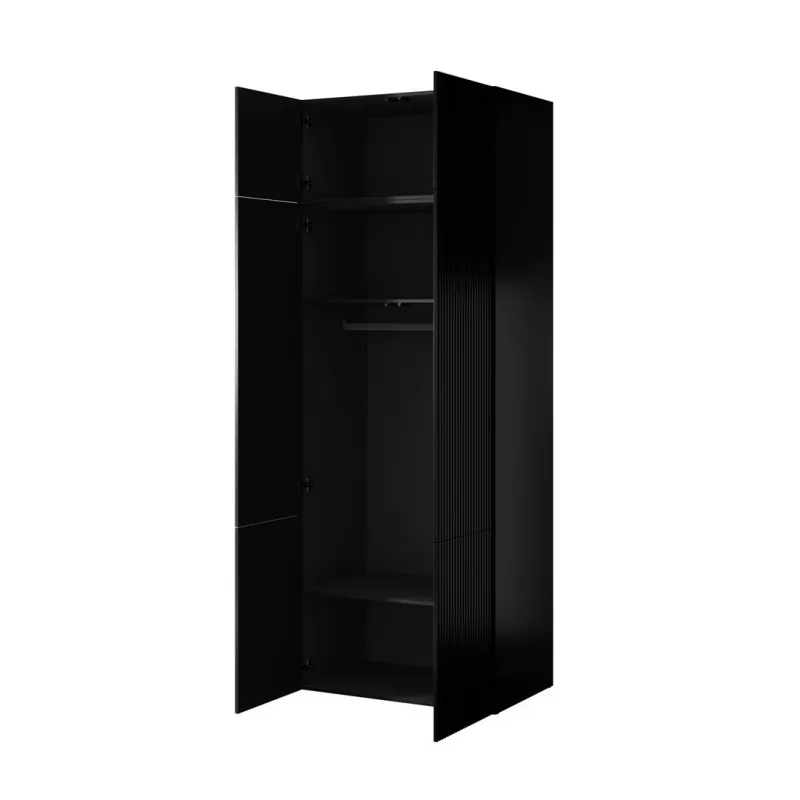 Vaattekaappi cama meble PAFOS 2D BASE 90×55,5×45 cm musta matta, 2-ovinen runko