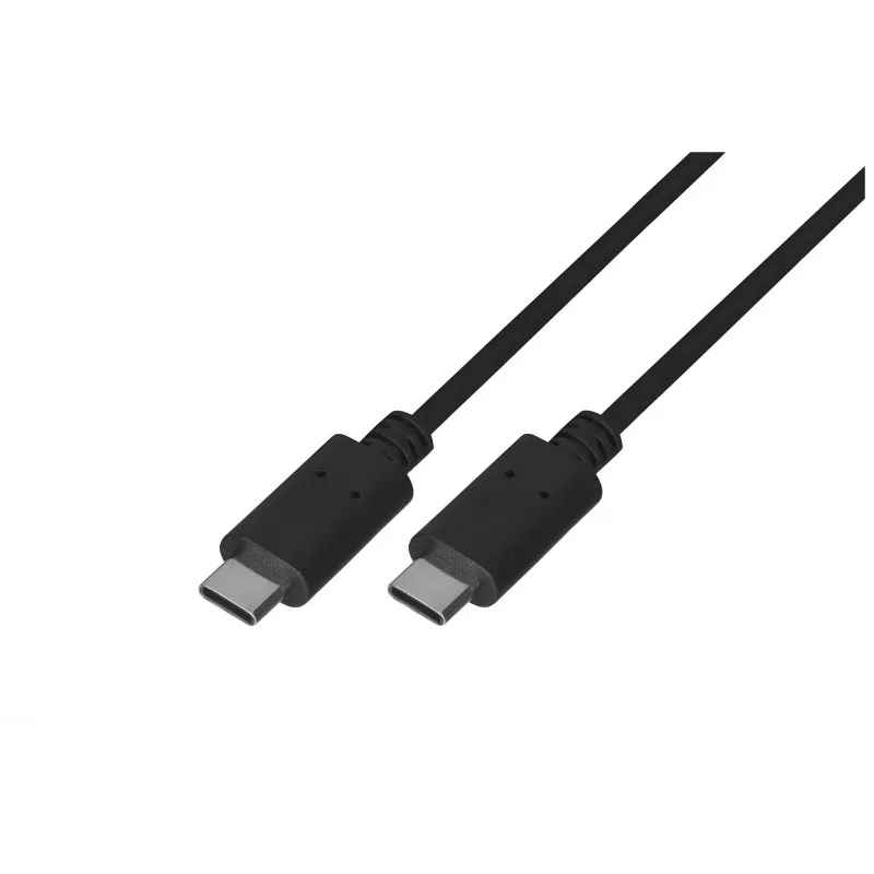 USB 2.0 USB-C-USB-C-kaapeli LANBERG CA-CMCM-10CU-0010-BK 1 m, musta, 480 Mbit/s, kullatut kontaktit