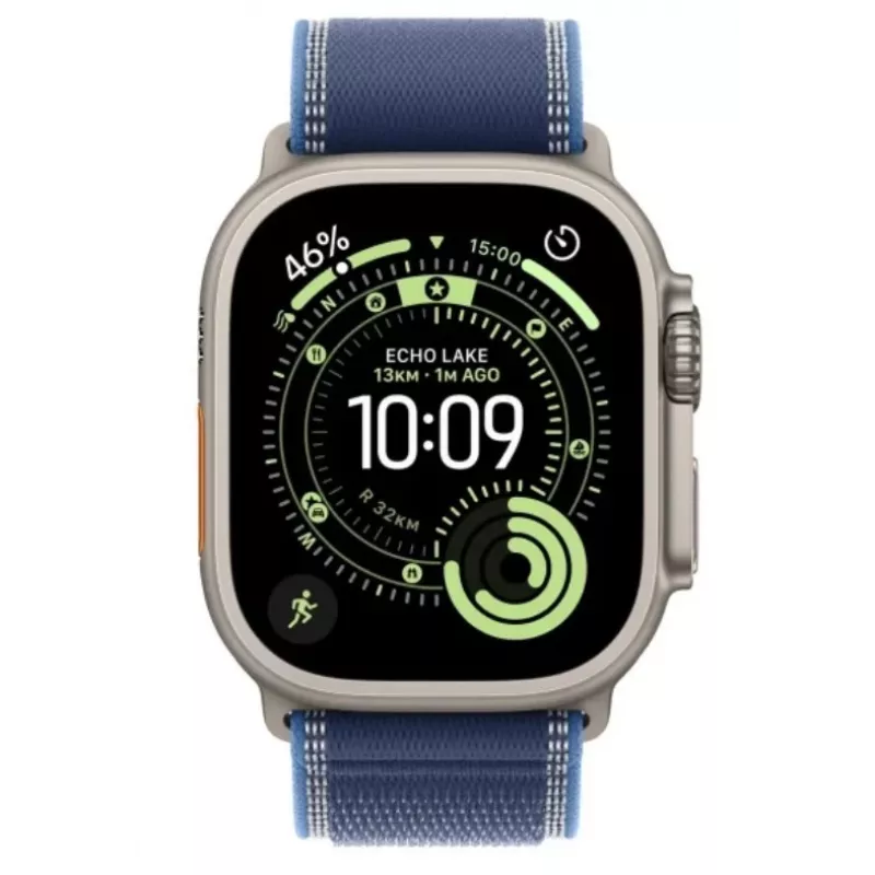 Älykello Apple Watch Ultra 3 GPS + Cellular 49 mm Titanium Blue -ranneke M/L