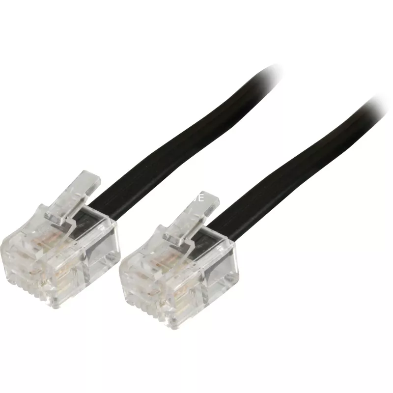 Modulaarinen puhelinkaapeli Goobay 50317 RJ-11 RJ-11 3 m musta