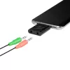 USB3.2-audioadapteri USB-C/uros 2x 3,5 mm naaras 7.1