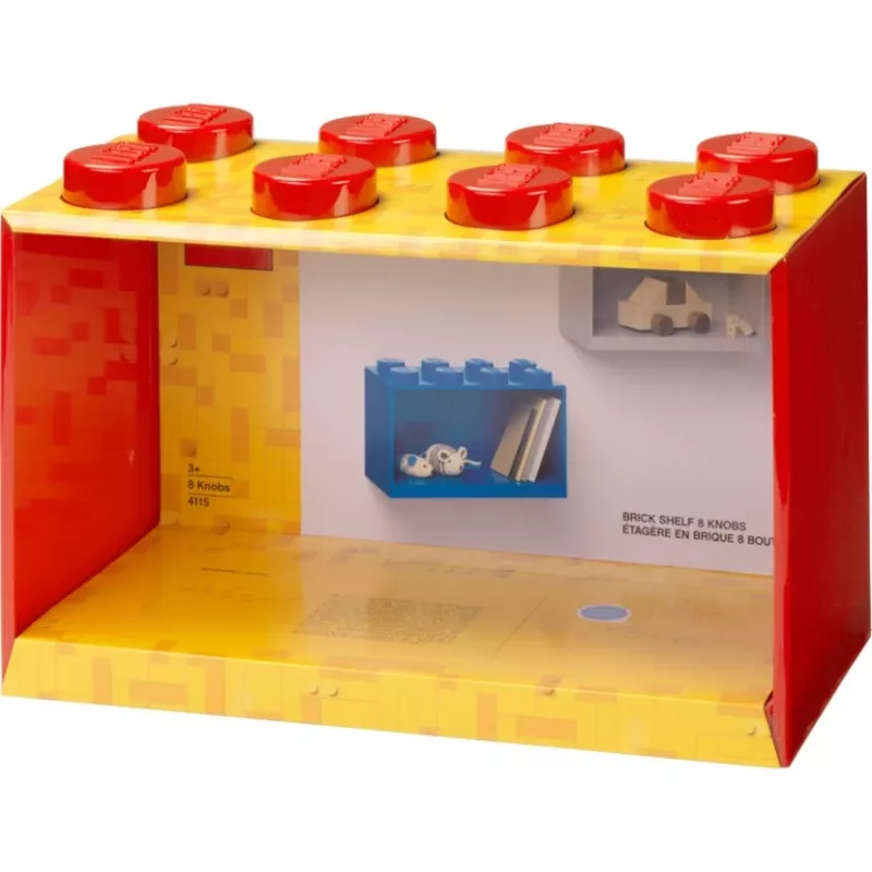 Room Copenhagen LEGO Brick Shelf 8 hylly 41151730 (punainen)