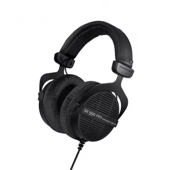 Studiokuulokkeet Beyerdynamic DT 990 PRO — johdollinen, suljettu, korvan ympäri, 250 Ω, 3 m kaapeli, musta