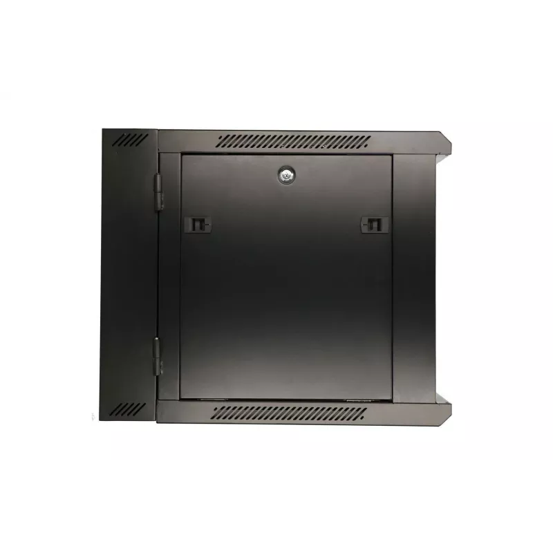 Extralink rack-asennuskaappi 6U 600x600 AZH musta seinäasennettava, kääntyvä
