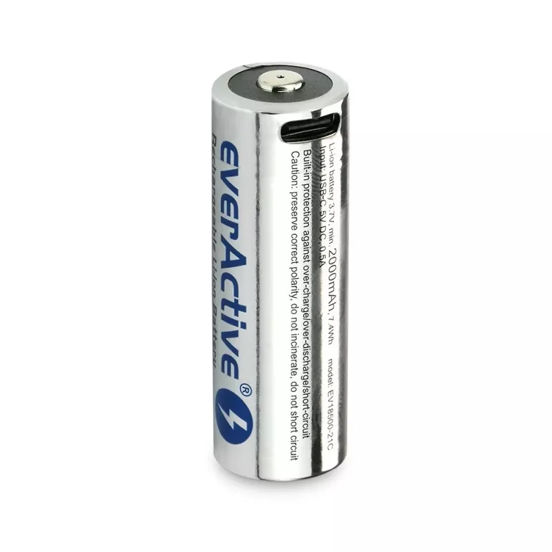 Akku kenno 18500 3,7V Li-ion 2100MAH USB-C-adapterilla