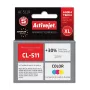 Mustekasetti ActiveJet AC-511R yhteensopiva Canon CL-511 kanssa, väriainepohjainen CMY, suuri (XL) kapasiteetti 12 ml, yksittäispakkaus