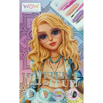Lasten luova maalaussarja Euroswan WOW00084 — mandala-glitter-sarja lapsille