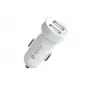 Devia Smart Series Lightning -autolaturi 5V 3,1A Dual USB valkoinen