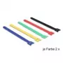DeLOCK 18636 kaapelinsidonta nylon musta sininen vihreä punainen keltainen 240 mm 10 kpl
