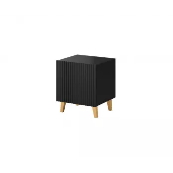 Yöpöytäsarja cama meble PAFOS, 2 kpl, 45×40×51 cm, mattamusta, MDF/lastulevy