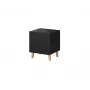Yöpöytäsarja cama meble PAFOS, 2 kpl, 45×40×51 cm, mattamusta, MDF/lastulevy