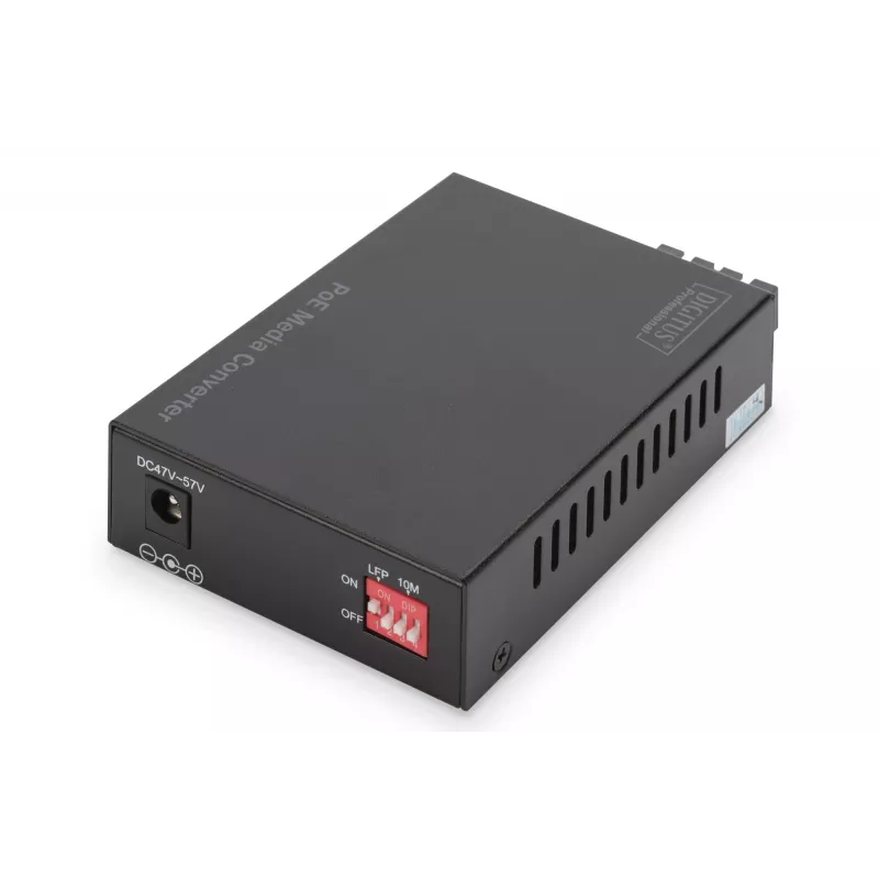 Digitus Gigabit-PoE-mediakonvertteri, RJ45 / SC, MM, PSE