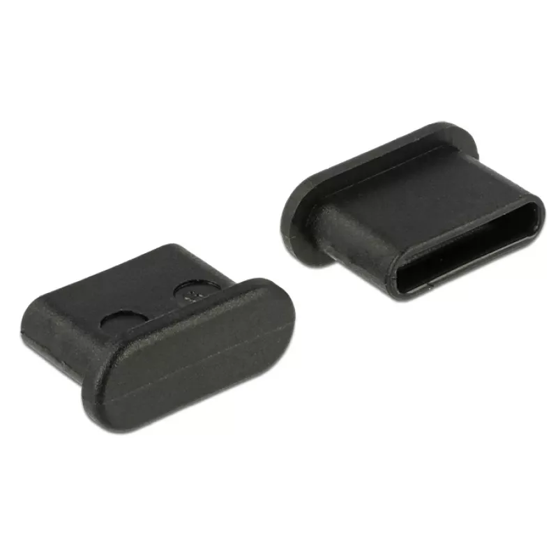Liitinsuojus DeLOCK 64014 USB Type-C musta 10 kpl