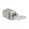 Delock 86404 Keystone-moduuli RJ45 Secure Cat.6 - LSA, valkoinen
