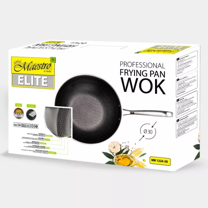 MAESTRO PAISTINPANNU / WOK AMMATTIMAINEN 30 cm