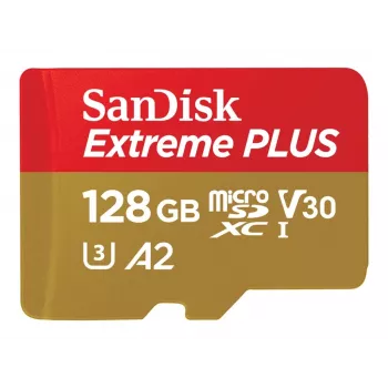 Western Digital Extreme Plus Microsdxc 128GB+SD-sovitin 200MB/S 90MB/S A2 C10 V3 (SDSQXBD-128G-GN6MA)