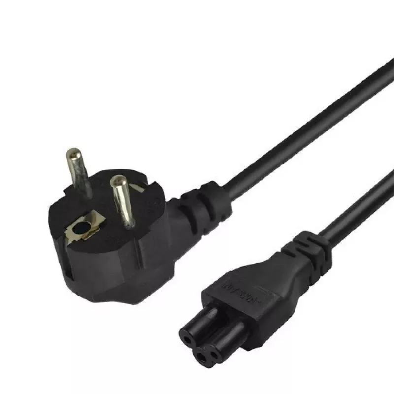 Savio CL-158 virtajohto IEC C5 – C/E/F-pistoke, 3 m, musta