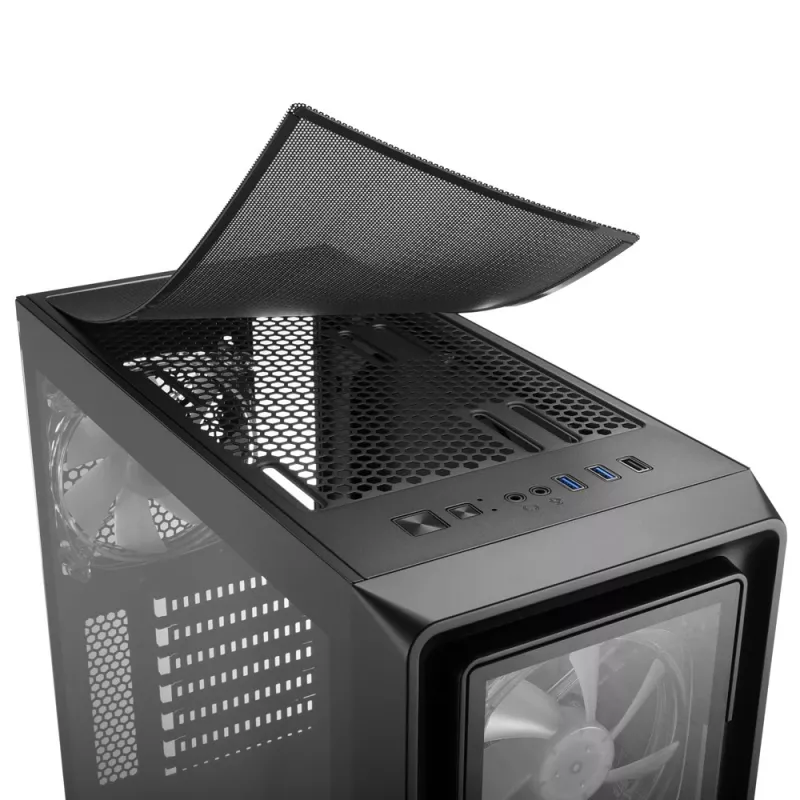 PC-kotelo Sharkoon TK4 RGB Midi Tower musta