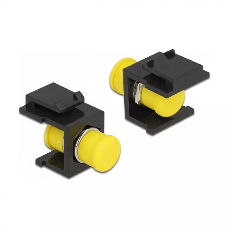 Keystone-moduuli DELOCK 86851, litteä FC-liitin, musta, 16,5×24×21,8 mm