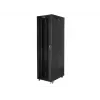 Lanberg FF01-8047-12BL 19 tuuman vapaasti seisova palvelinkaappi 47U, 800x1000 mm, lasiovi, LCD, IP20, purettuna toimitettava, musta