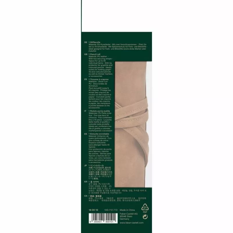 Pennala Faber-Castell 180010 pehmeä pennala PU-nahka ruskea