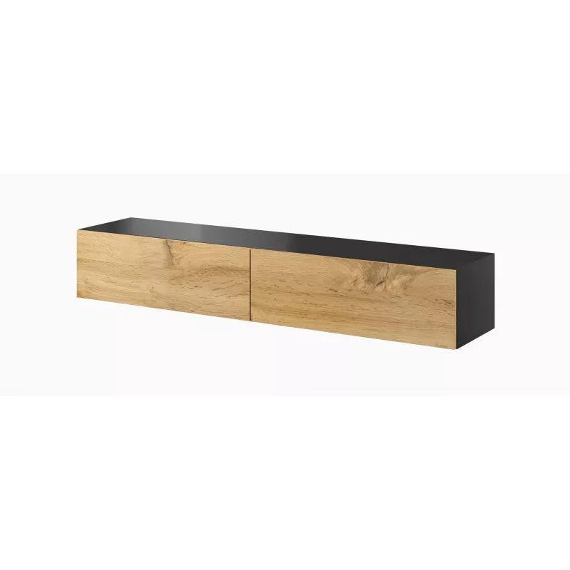 Cama olohuonekaappisarja VIGO 23 musta/valkotammi