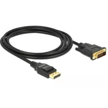 DeLOCK - videokaapeli - Single Link - DisplayPort (M) - DVI-D (M) - DisplayPort 1,2a - 2,0m - passiivinen - musta (85313)