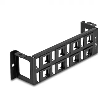 Patch-paneeli DeLOCK 86517 musta metalli muovi seinäasennus