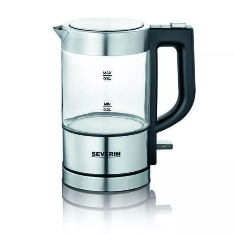 Severin WK 3472 vedenkeitin 0,5 l hopea 1 100 W (WK3472)