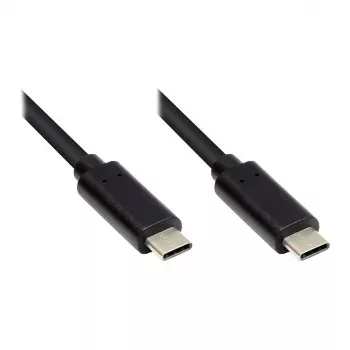 Good Connections GC-M0112 - 0,5 m - USB C - USB C - USB 3.2 Gen 1 (3.1 Gen 1) - 5000 Mbit/s - musta