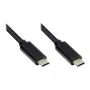 Good Connections GC-M0112 - 0,5 m - USB C - USB C - USB 3.2 Gen 1 (3.1 Gen 1) - 5000 Mbit/s - musta