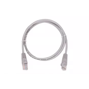 LAN-patchkaapeli Extralink Cat5e UTP 1 m, RJ-45–RJ-45, harmaa