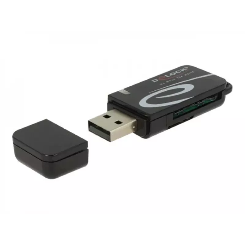 Kortinlukija DeLOCK Mini USB 2.0 SD- ja micro-SD-paikalla