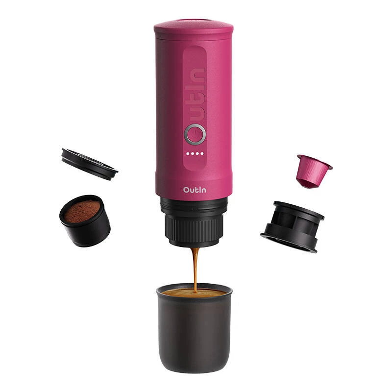 OutIn Nano kannettava espressokone, Crimson Red