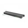 Patch-paneeli 1U LANBERG PPS5-1024-B — 24-porttia RJ-45 Cat5, metalli, musta, räkkiasennus
