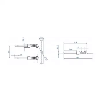 Puristuskontaktit D-Sub-liittimille DeLOCK 66726