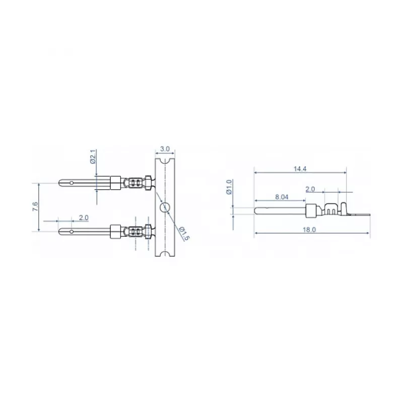 Puristuskontaktit D-Sub-liittimille DeLOCK 66726