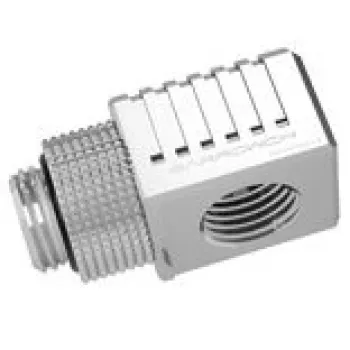 Barrow 90°-adapteri G1/4 IG - G1/4 IG, malli FBFTWT90-V2 S, hopea, kiertoliitäntä nestekäähdytykseen