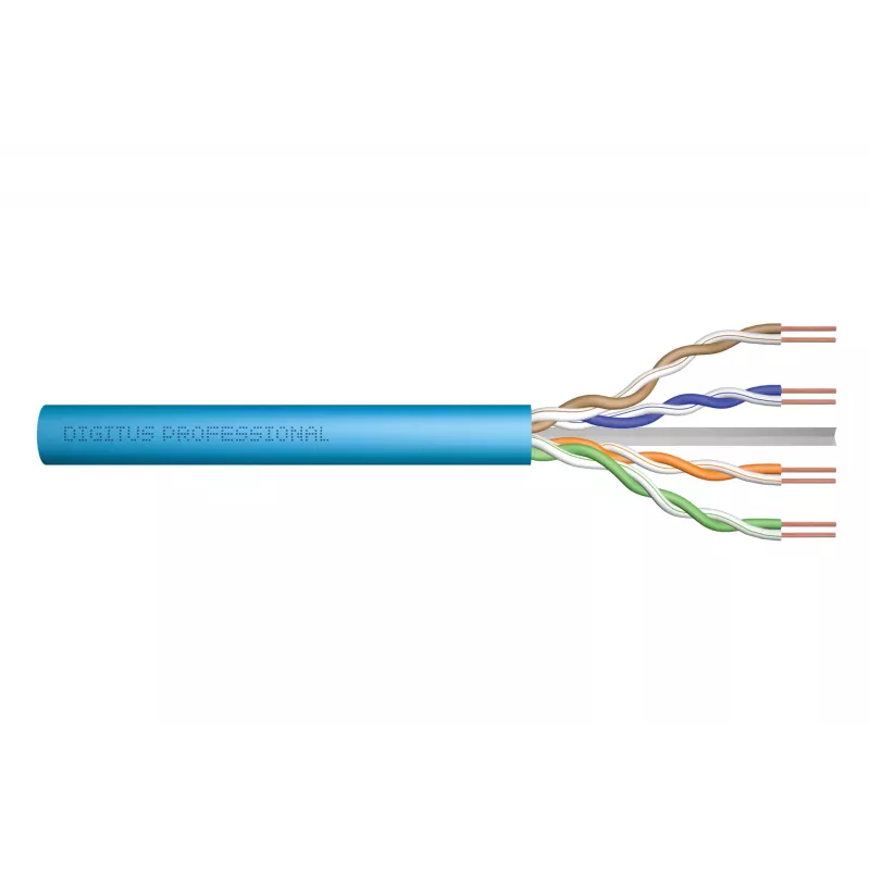 Verkkokaapeli Digitus Cat.6A U/UTP 500m sininen