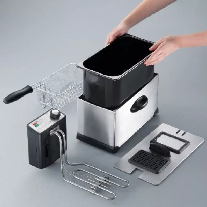 Friteerauskeitin Severin FR 2431 Single 3 L 2000 W ruostumaton teräs