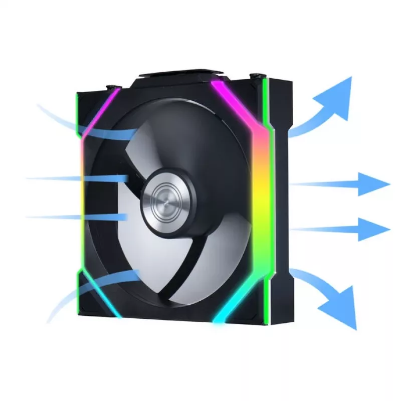 Lian Li UNI FAN SL Wireless 120 G99.12SL1W1B.00 koteloripuhallin, ARGB, PWM, 120 mm, musta