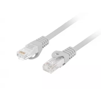 Verkkokaapeli LANBERG PCU6-10CU-1000-S Cat6 U/UTP RJ-45 suora 10 m harmaa