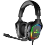 Peliheadset mikrofonilla AP-U750MV, musta (USB, RGB)