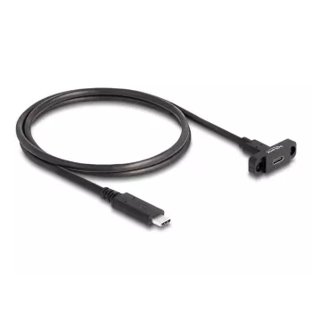 DeLOCK SuperSpeed USB 10 Gbps kaapeli USB Type-C pistoke liitäntään 1 m musta