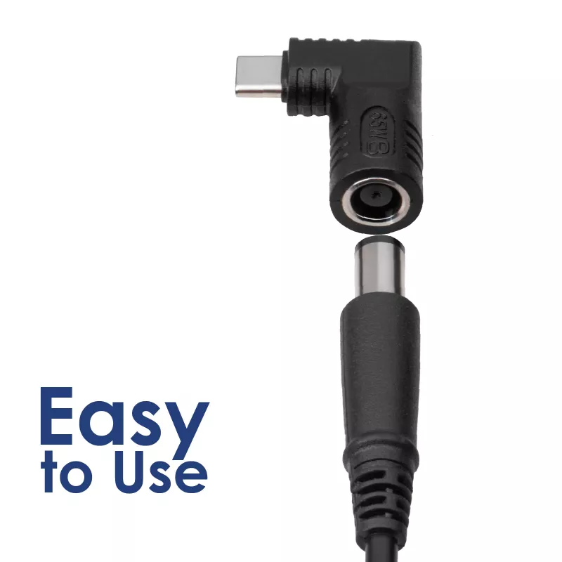 Akyga AK-ND-D06 -adapteri DC 5,5 x 2,5 mm – USB-C PD kannettavien verkkolaitteisiin, 65 W