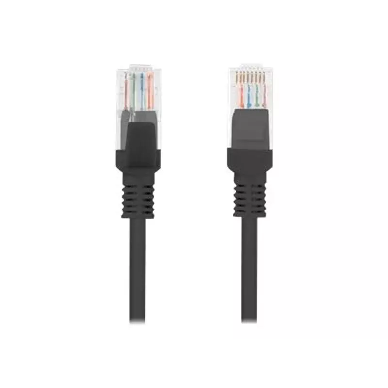 Lanberg PCU5-10CC-1000-BK verkkokaapeli musta 10 m Cat5e U/UTP (UTP) (PCU5-10CC-1000-BK)