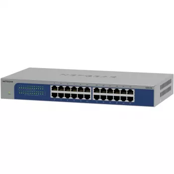 NETGEAR GS524-300EUS verkkokytkin hallitsematon Gigabit Ethernet (10/100/1000) harmaa