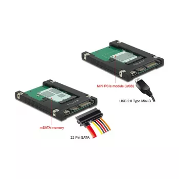 Sisäinen SATA USB 2.0 -sovitin DeLOCK 62853